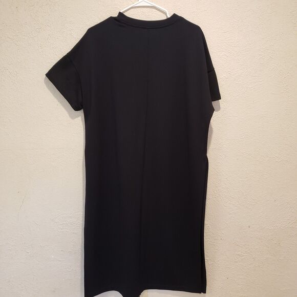 Athleta Womens Medium Boulevard  2 Side Split Maxi Dress Black - Picture 6 of 9